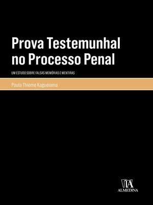 cover image of Prova Testemunhal no Processo Penal